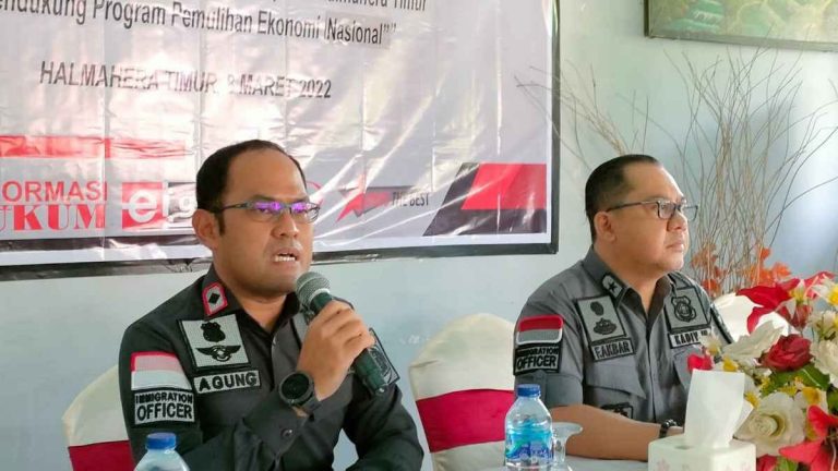 Dukung Pemulihan Ekonomi Nasional, Imigrasi Tobelo Perkuat Sinergitas Timpora Haltim