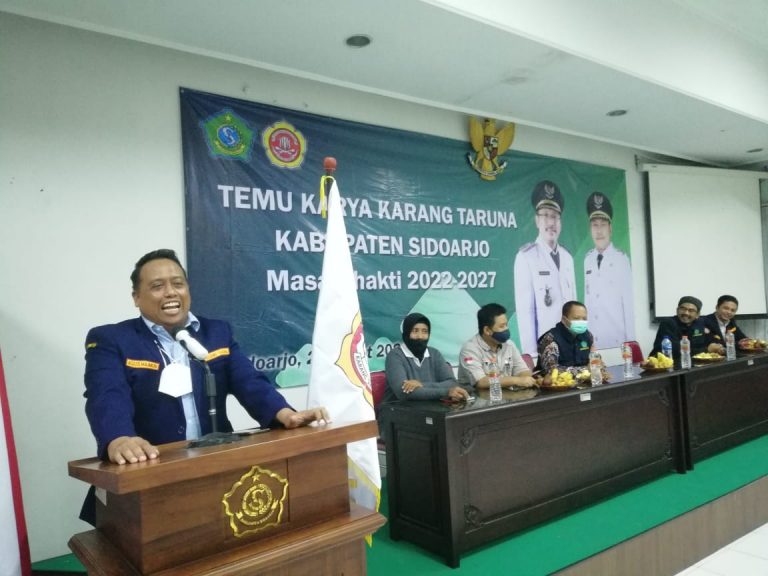 Gelar Temu Karya, Karang Taruna Sidoarjo Pilih Abdul Mughis Jadi Ketua