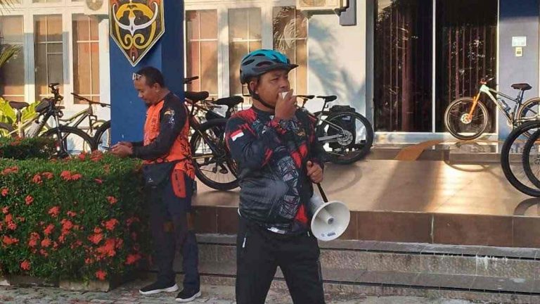 Kalapas Nunukan Pimpin Gowes Santai Persatuan Sepeda Pengayoman Antara Imigrasi dan Lapas