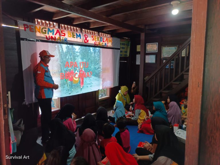 SPAB SRPB Jatim dan BEM Unair Kolaborasi Edukasi Penanggulangan Bencana