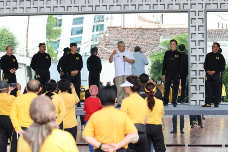 Kampanyekan Indonesia Bugar 2045, Ketua Umum Nasional Kormi Sambangi Duta Tai Chi Indonesia