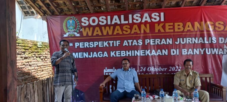 Sosialisasi wawasan kebangsaan anggota DPRD Jatim, Hermanto di Banyuwangi, Senin (24/10/2022) siang.