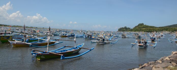 Kawasan pesisir Muncar, Banyuwangi.