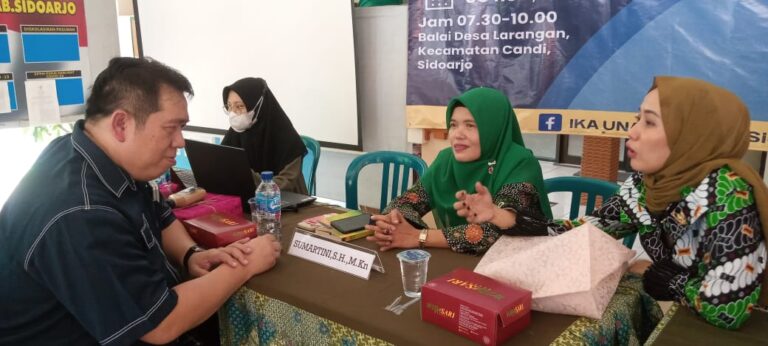 Warga Antusias Ikuti Konsultasi Pertanahan Gratis Ika Unair Sidoarjo