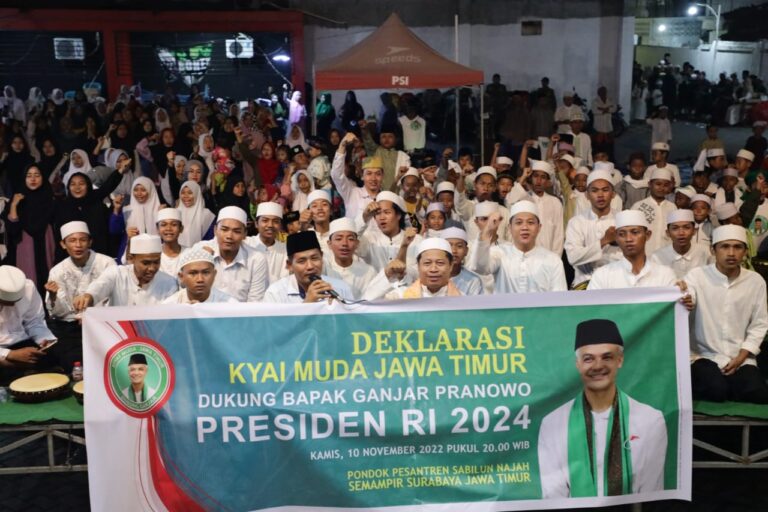 Dukung Ganjar Presiden 2024, Kyai Muda di Jatim Peringati Maulid Nabi dan Hari Pahlawan