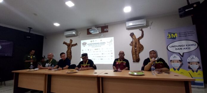 Panitia IFRC ke-19 menggelar konferensi pers di kantor tambang emas Tumpangpitu, Banyuwangi, Sabtu (13/11/2022) sore/udi