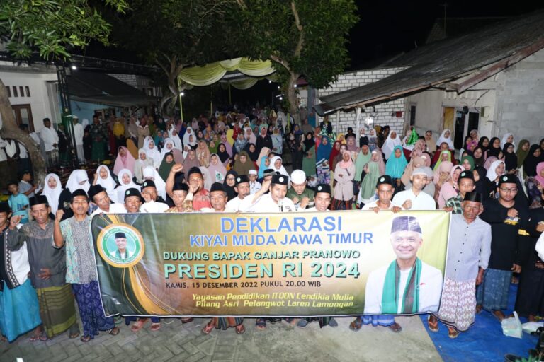 Kyai Muda Lamongan Deklarasi Dukung Ganjar Presiden 2024