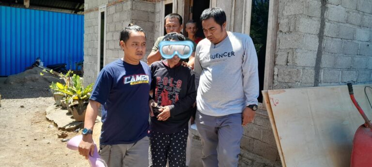 Pelaku pelemparan bom molotov diamankan dari rumahnya, Jumat (13/1/2023).