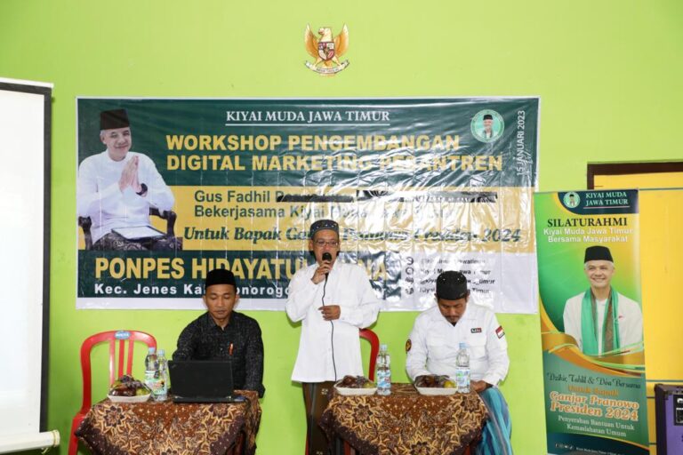 Kyai Muda Jatim Pendukung Ganjar Gelar Pelatihan Digital Marketing di Ponorogo