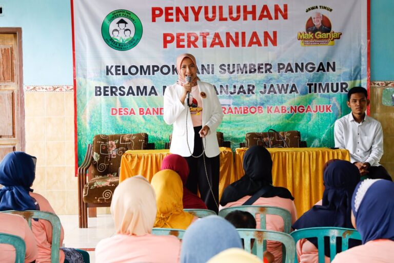 Mak Ganjar Jatim Beri Edukasi Soal Pertanian Organik pada Petani di Nganjuk