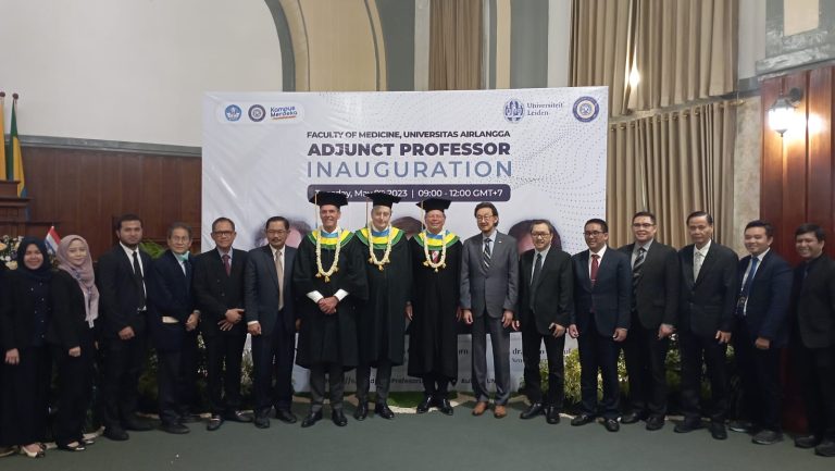 FK Unair Kukuhkan Tiga Guru Besar dari Belanda