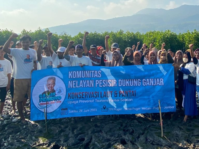 Nelayan Ganjar Gelar Edukasi dan Konservasi Pantai di Jember