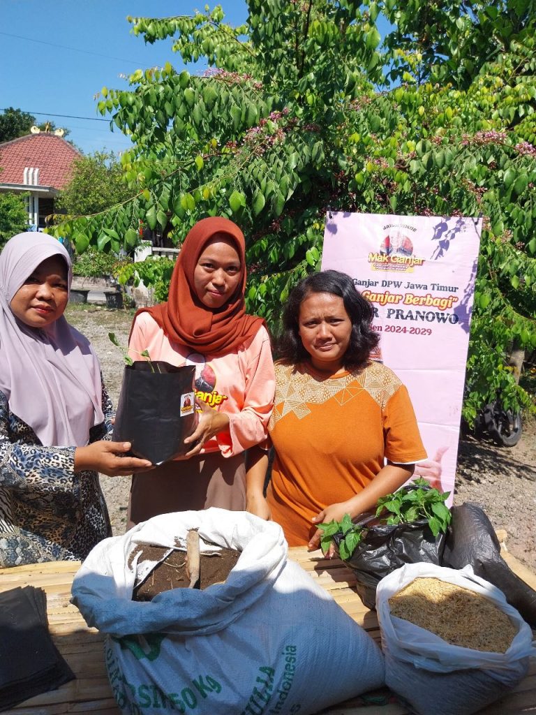 Mak Ganjar Ajak Warga Budi Daya Sayuran di Pekarangan Rumah