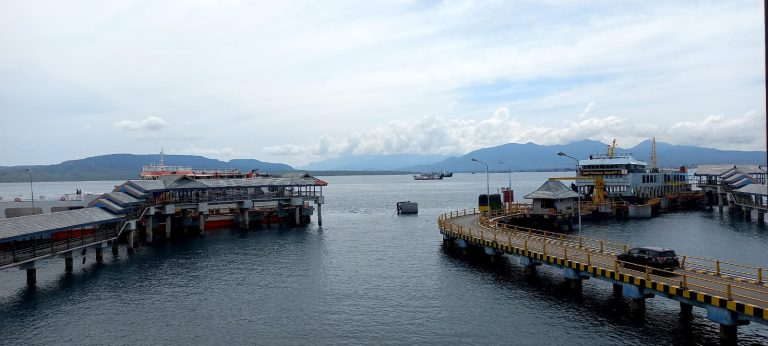 Aktivitas penyeberangan di Pelabuhan Ketapang, Banyuwangi. (foto/udi)