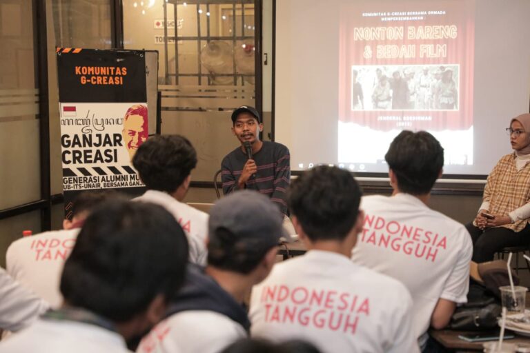 Ganjar Creasi Gelar Nobar dan Bedah Film Jenderal Soedirman di Surabaya