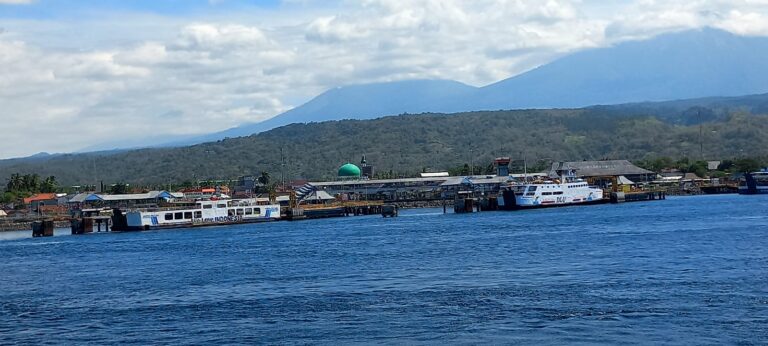 Aktivitas penyeberangan di Pelabuhan Ketapang, Banyuwangi. (foto/udi)