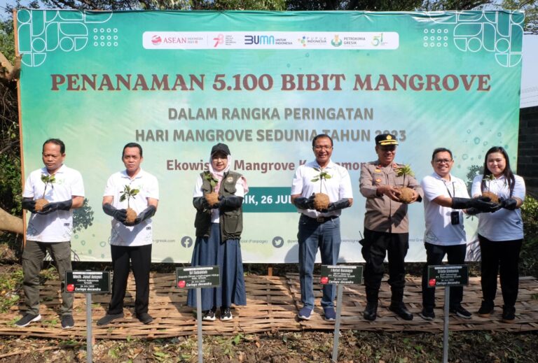Cegah Abrasi, Petro Gresik Tanam Ribuan Mangrove
