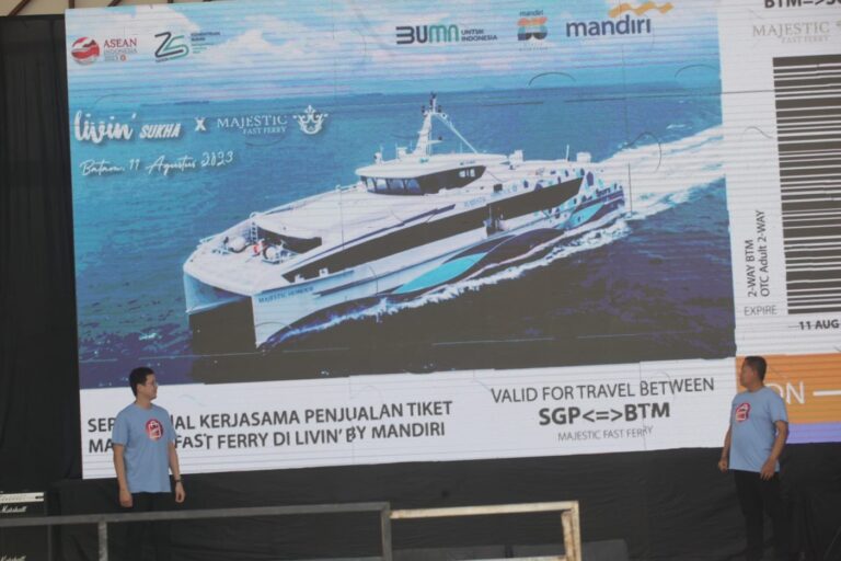 Nikmati Kemudahan Beli Tiket Majestic Fast Ferry Batam-Singapura via Livin’ Sukha di Bank Mandiri