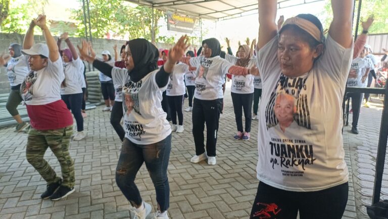 Kebahagiaan Emak-emak Setelah Ikut Senam Ceria Kowarteg Ganjar: Badan Lebih Bugar