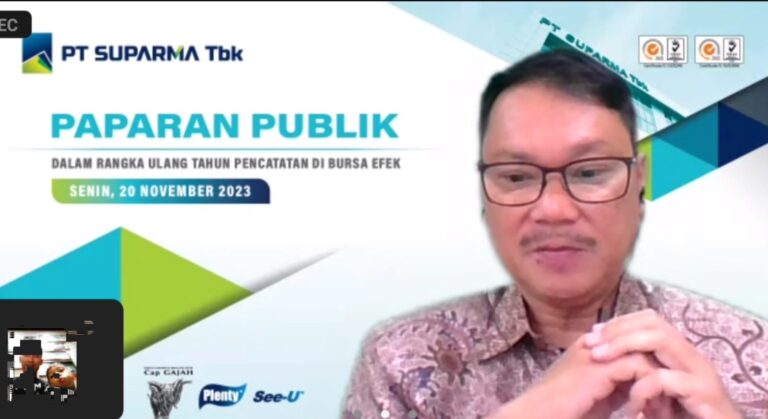 Triwulan III/2023, Penjualan PT Suparma Turun 17 Persen