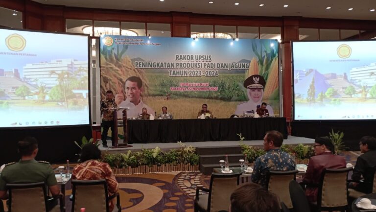 Mentan Pimpin Rakor Upsus Percepatan Produksi Padi dan Jagung