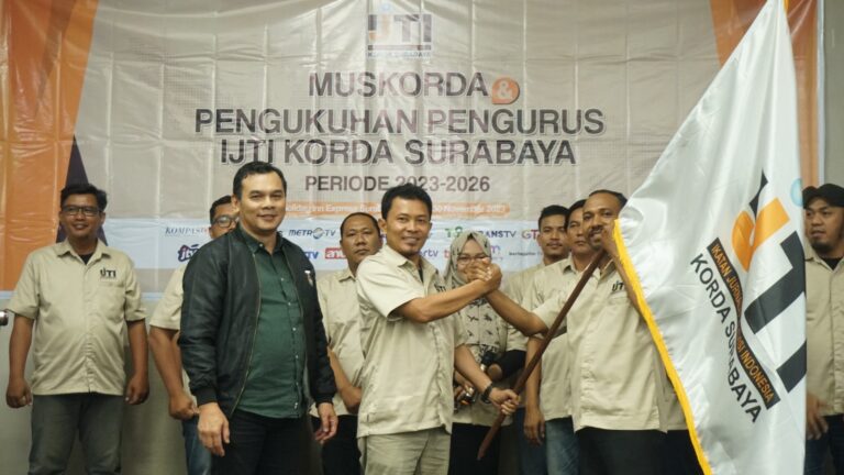 Falentinus Hartayan Terpilih Jadi Ketua IJTI Korda Surabaya 2023-2026