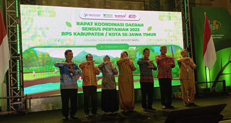 BPS Jatim Umumkan Hasil Data Sensus Pertanian 2023