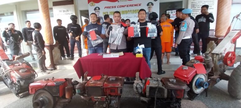 Komplotan Pencuri Traktor Sawah di Banyuwangi Dibekuk, Beraksi di 41 TKP