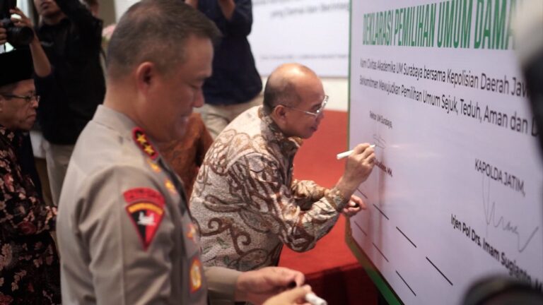 Polda Jatim Gandeng Mahasiswa UM Surabaya Jaga Pemilu Damai 2024