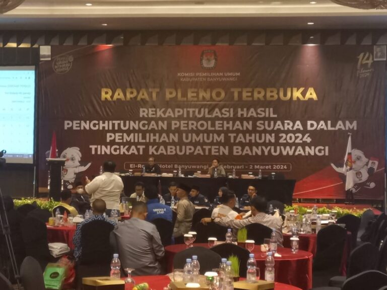 Muncul Data Beda, Rekap Suara Pemilu di Banyuwangi Diwarnai Protes dan Hitung Ulang Suara TPS 