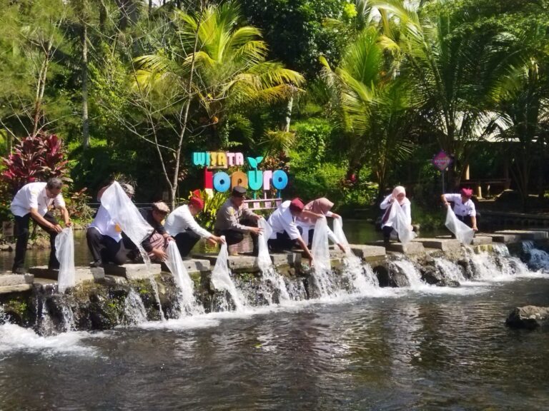 Festival Sekardadu di wisata Jopuro, Desa Kampunganyar, Kecamatan Glagah, Banyuwangi, Rabu (6/3/2024) pagi. (Foto/ist)