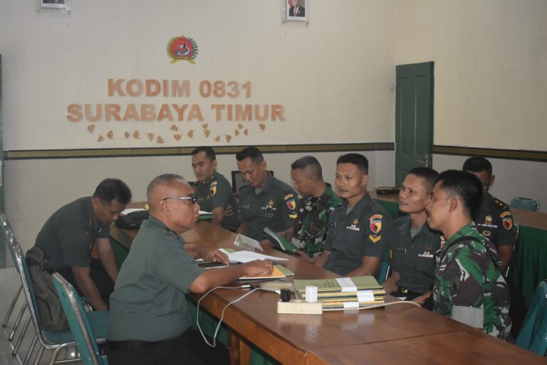 Tim Audit Kodam Gelar Wasrik di Kodim 0831/Surabaya Timur
