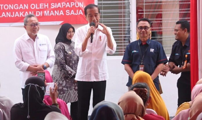 Presiden Jokowi saat berkunjung ke Banyuwangi, 27 Desember 2023.(Foto/Humas Pemkab Banyuwangi)