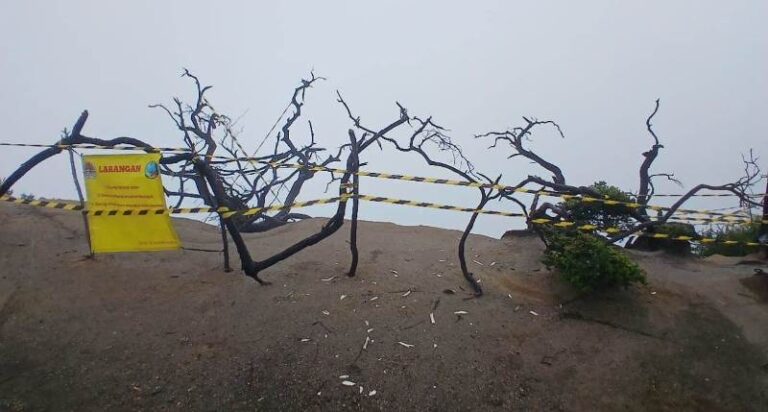 Lokasi spot foto di Kawah Ijen, Banyuwangi ditutup pasca-tewasnya turis asal Cina. (Foto/Dok. TWA Ijen)