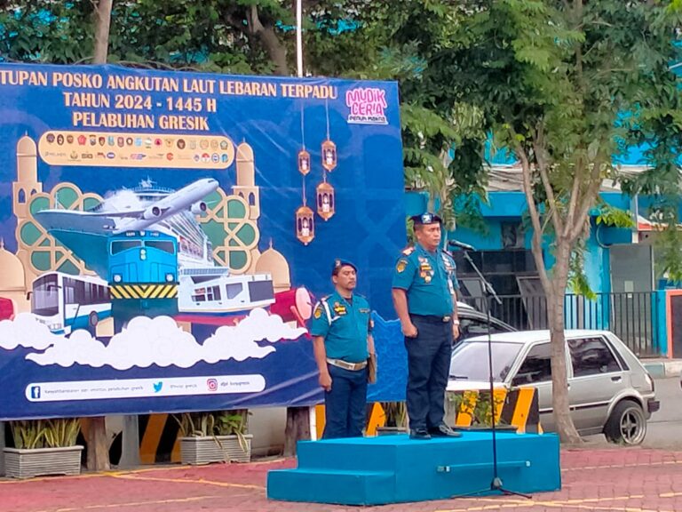 Lancar dan Terkendali, Posko Angkutan Laut Lebaran Gresik 2024 Berakhir 